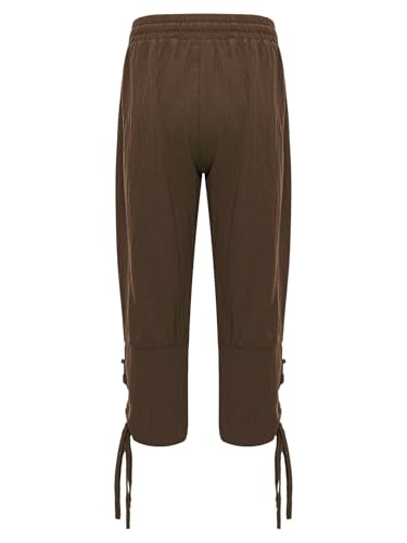 Child Boys Medieval Ankle Banded Pants Viking Pirates Sailor Work Uniform Long Trousers2