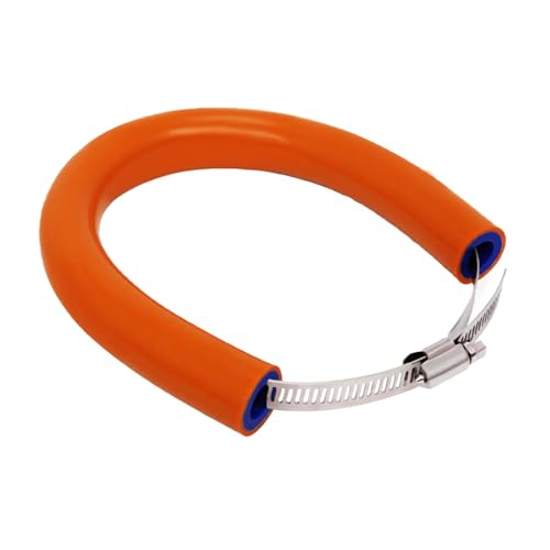 52 cm/20,47' Protector Tubo Escape Moto,Protección de Escape Ajustable Universal,Protector Termico Tubo Escape para Pit Dirt Bike Motocross Supermoto Enduro Scooter Naranja