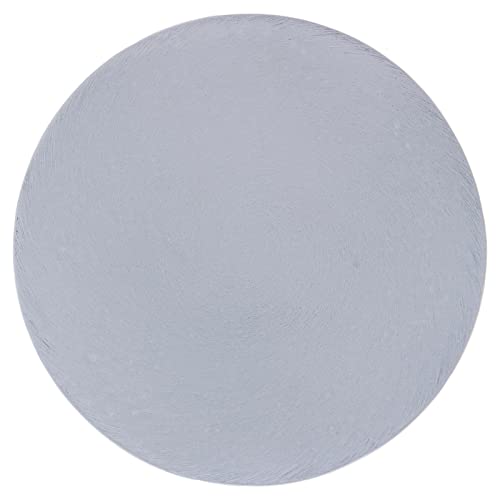 Holyart Piatto portacandele Tondo alluminio Bianco 12 cm