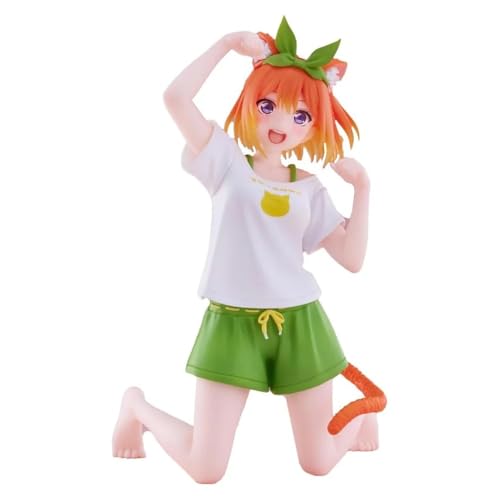 Image of 15cm Yotsuba Nakano Sitting Action Figure for Home Table - Desk & Car Deskboard Decor | The Quintessential Quintuplets - Nakano Yotsuba Figure Gift for Kids, Family & Friends (Yotsuba)