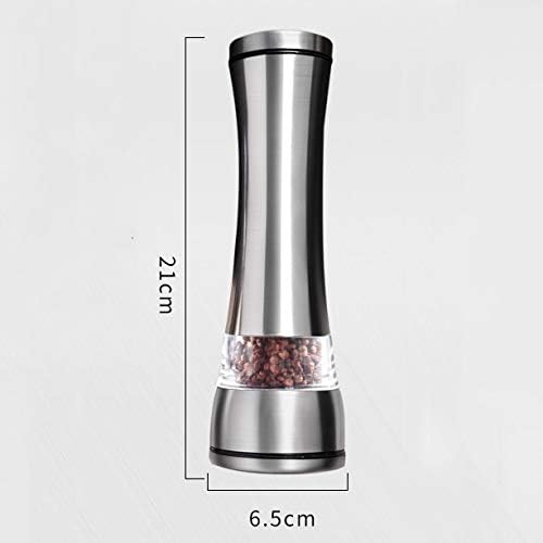Pepper Grinder Black Grain Bottle Manual Stainless Steel Artifact Household