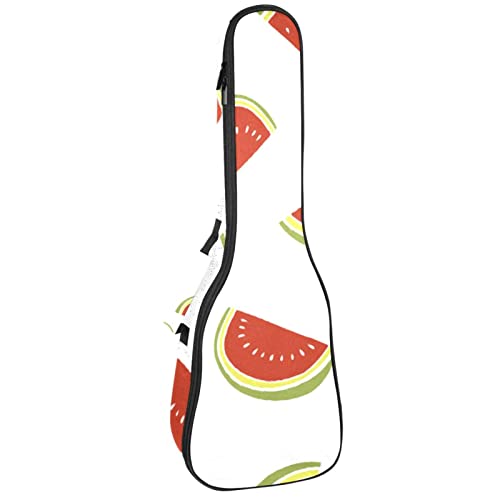 Sac pour ukulélé concert et ténor étanche motif pastèque pour la plage