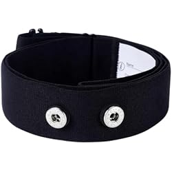 Heart Rate Monitor Chest Strap Compatible with Myzone MZ-SWITCH and MZ-Max Adjustable Soft Band Black