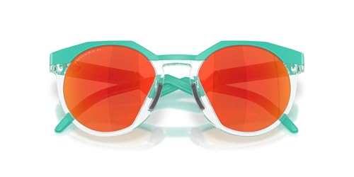 Image of Oakley Sunglasses for Men - OO9242 HSTN Low-Bridge, Round Sunglasses PRIZM Lenses