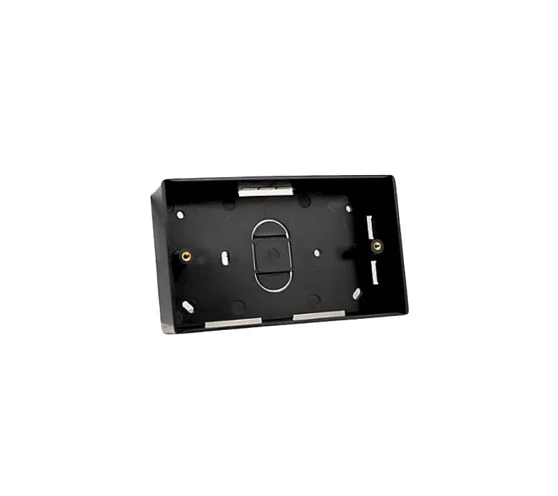 Durable Black 2-Gang Back Box - Universal Pattress Box for Electrical Fittings Flush Mount & Surface Installations - Image 3
