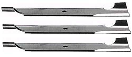 3 Pack HD Notched Hi Lift Blades 52 Exmark 103-6584-S 18 X 5/8 Center Hole