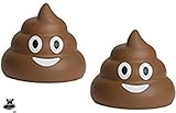 Queen of Wrap Two Premium Poop Stress Balls - One for Each Hand