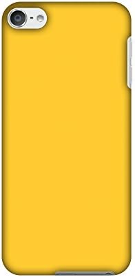 AMZER Slim Fit Handcrafted Designer Printed Snap On Hard Shell Case Back Cover with Screen Cleaning Kit Skin for iPod Touch 6th Gen - Bumblebee Yellow HD Color, Ultra Light Back Case