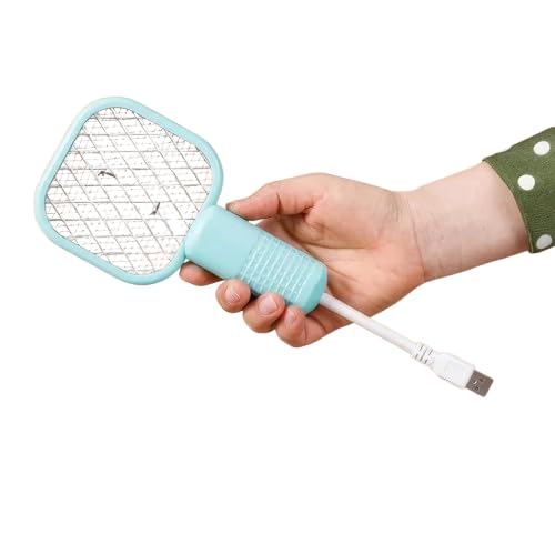 AEROFLIX Eco-Friendly LED Mosquito Killer Machine – USB-Powered Indoor Bug Zapper for Home – Chemical-Free Insect Trap Safe for Kids & Pets – (Mini Mosquito Bat)