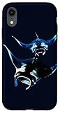 Installation facile Graphique Manta Rays Ocean Wildlife Coque pour iPhone XR