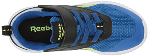 Reebok Boy's Flexagon Energy 3.0 Cross Trainer, Vector Blue/Black/Acid Yellow, 3 Little Kid