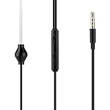 Socobeta Air Sound Tube słuchawka mikrofonowa z przełącznikiem trybu CTIA/OMTP kompatybilna ze smartfonami (czarna) elektronika użytkowa