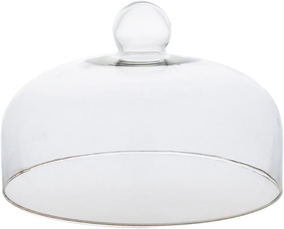 Glass Cake Dome Cover Clear Food Cake Cover Display Protective -21CM