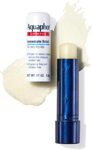 Image of Aquaphor Lip Repair Stick with Jojoba Oil and Shea Butter, Moisturizing Lip Balms, Fragrance Free and Paraben Free, Immediately Relieves Dryness, 0.17 Oz Stick (Pack of 48)