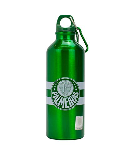 Garrafa Alumínio Com Prendedor 500ml - Palmeiras