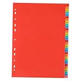 ELAYARD Binder Divider PVC Trennstreifen Ordner Dokumentenorganizer Leicht Strapazierfähig Für...