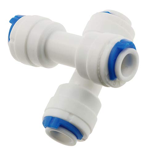 E-Outstanding 5-Pack Ro Water System Equal Straight 1/4" Plastic Quick Pipe Fitting Reverse Osmosis Connector #TOP2