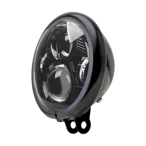 5.75 Inch Motorcycle LED Headlight Compatible with Harley Davidson Models 5.75 Inch Blue Light Bucket Housing with H4 Wiring Harness for Motorcycle Cover