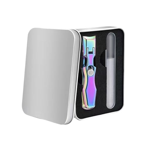 つめきり 飛散防止 収納ケース付き 爪切りセット 爪やすり 爪用ヤスリ ワンクリックスイッチ 手足用 防水 (カラーです)