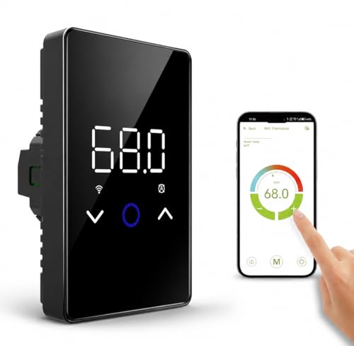 MAXKOSKO WiFi Smart Radiant Underfloor Heating Thermostat LED Touchscreen