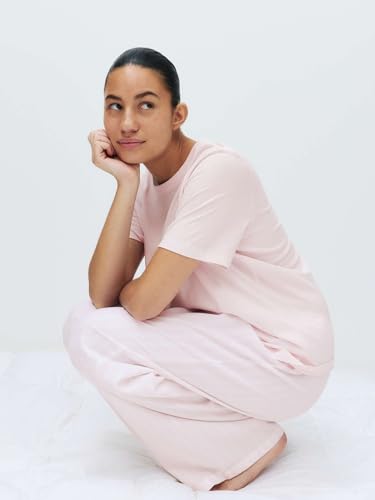 Miniatura 2 de Marks & Spencer Pantalones de Pijama de Algodón Puro Tejido para Mujer, Cintura Elástica, Acabado Afelpado