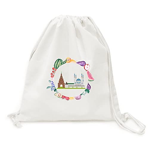 Sac en tissu pliable à sangle Kazan pour transporter facilement fruits et légumes