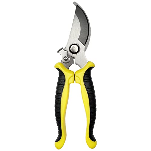 Alfresco Secateur de Jardin, Sécateur à Lame Franche, Cisaille de Jardin, Coupe Branche, professionnel, Solid, Pour Branches et Rameaux Frais, Revêtement Antiadhésif, Lame en Acier Inoxydable Cover