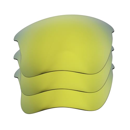 Verres polarisés Oakley Flak Jacket XLJ 24K doré pour remplacer vos lentilles de lunettes rayées