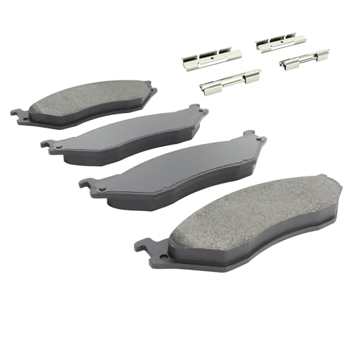 Image of QUALITY-BUILT Rear Semi-Metallic Brake Pads, Premium 1001-0777M, Compatible with 1999-2009 Ford (E-550 Econoline Super Duty, E-550 Super Duty, F-450 Super Duty, F-53 Motorhome Chassis, F-550 Super)