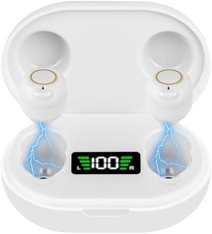Aolso Hörgeräuschverstärker, Wiederaufladbares Gerät zur Geräuschunterdrückung, Aufbewahrungsbox, USB Ladestation, Lautstärkestufen, ergonomische Passform Kopfhörer Kabellos(Paar,