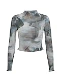 Details: Netzstoff Oberteil Damen