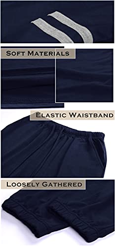 Round Neck Colorblock Sweatsuit For Women 2 Piece Striped Jogger Jumpsuit Navy L #TOP3