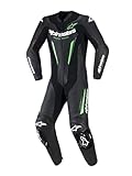 Alpinestars GP Force V2 1-Teiler Motorrad Lederkombi, schwarz/grün, 56