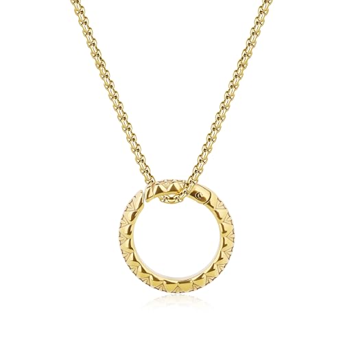 GAVU 18K Gold Plated Stainless Steel Ring Keeper Necklace for Men 22" by GAVU - Used condition - US$17.46