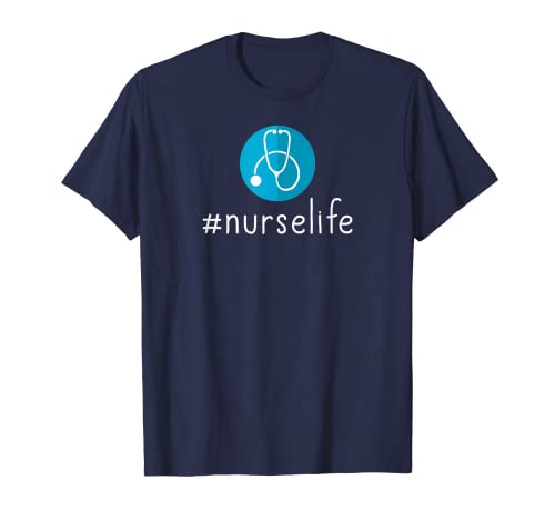 T-shirt hashtag nurselife migliore infermiera vita medica RN. Maglietta