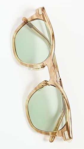 Oliver Peoples Eyewear Len Sunglasses, Hinoki Tortoise/Green Wash, One Size4