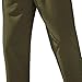 Qolkmuiy-GJ Men's Cotton Straight Yoga Pants Lightweight Casual Beach Trousers Fashion Elastic Waist Summer Pajamas (Green,4X-Large)