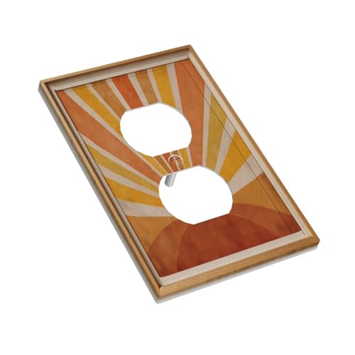 Placa de pared dúplex individual BOHO Sun interruptor 4