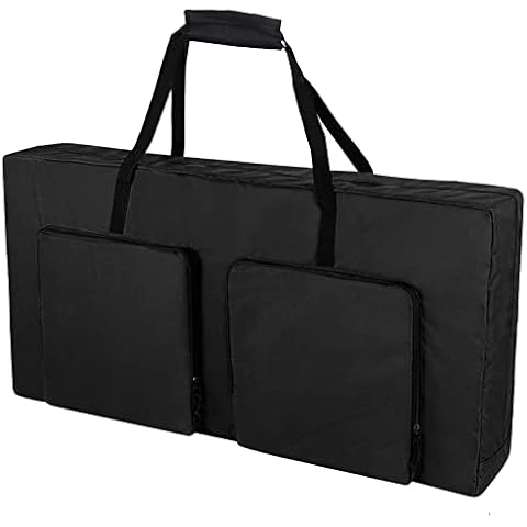 MUCITAGF Cornhole Carrying Case Fits 4' x 2' Regulation Size Board, Heavy-Duty 600D Cornhole Boards Bag with Protective Padded Foam and Extra Pockets for Cornhole Outdoor Games Cover