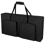 MUCITAGF Cornhole Carrying Case Fits 4' x 2' Regulation Size Board, Heavy-Duty 600D Cornhole Boards Bag with Protective Padded Foam and Extra Pockets for Cornhole Outdoor Games