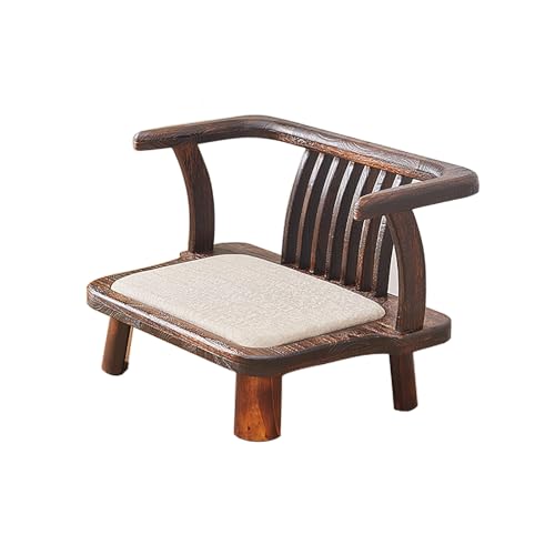 Chaise de méditation Zaisu en Bois Massif : Mobilier d'Appoint Premium au Style Japonais