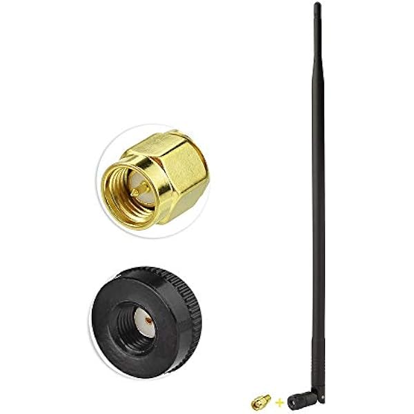 Superbat 4G LTE 900 MHz 9dBi RPSMA Antena zewnętrzna dookólna z adapterem RPSMA Żeński na SMA męski do routera 4G LTE, kamery bezpieczeństwa, modemu bramy, karty PCIe itp