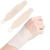 YUVKIN 2 Stück Handgelenk Bandagen, Handgelenkstütze für Sehnenscheidenentzündung, Handbandage Rechts und Links für Sport und Hausarbeit (Beige)