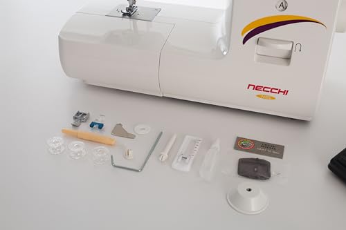 Necchi N85 Macchina per Cucire, Interno in pressofusione in Alluminio, scocca in ABS, Yellow, Regular - 5