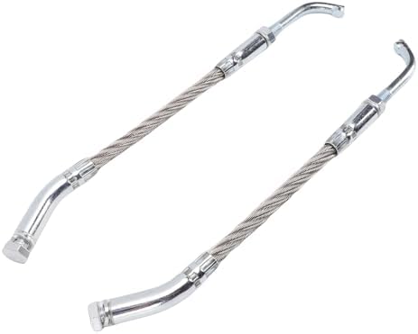 GEERYZHE 2PCS Snowmobile Ice Scratchers Kit - Universal Fit for Reverse & NonReverse Gear Models with 2-1/2in Track Height. Durable Cable Design Easy OneBolt Installation for Enhanced - 3