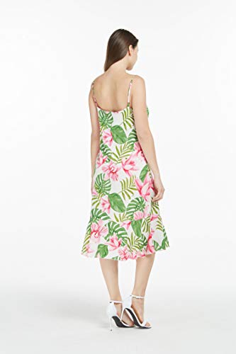Image of Women's Hawaiian Mermaid Ruffle Dress Signature Prints | Mermaid Silhouette; Ruffle Hem; Soft Rayon Fabric; Signature Floral Prints; Resort Vacation Style