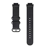 ナイロン時計バンド｜対応：GA-2100/GA-2110/GM-2100（カシオ製時計向け）22mm 交換用スポーツストラップ 男女兼用 (ブラック)