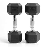 Hex Dumbbells Sets 2.5–60kg | Heavy-Duty Rubber-Coated Cast Iron Weights, Anti-Roll Hex Design, Ideal for Home Gym, Bodybuilding & Strength Training (Black, 17.5KG Pair)