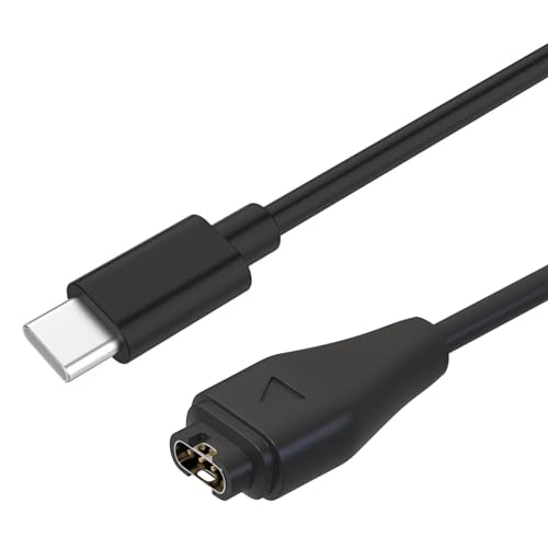 Caricatore compatibile con Garmin Fenix 8 E 7 6 5 Forerunner 955 965 45 265 165 Approach S60 X10 Quatix Vivomove Instinct - Cavo usb di ricambio 100cm Caricabatterie Addatore Cavetto di Ricarica