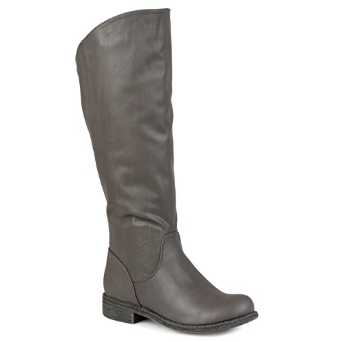Journee Collection Womens Regular Sized and Wide-Calf Knee-High Riding Boot